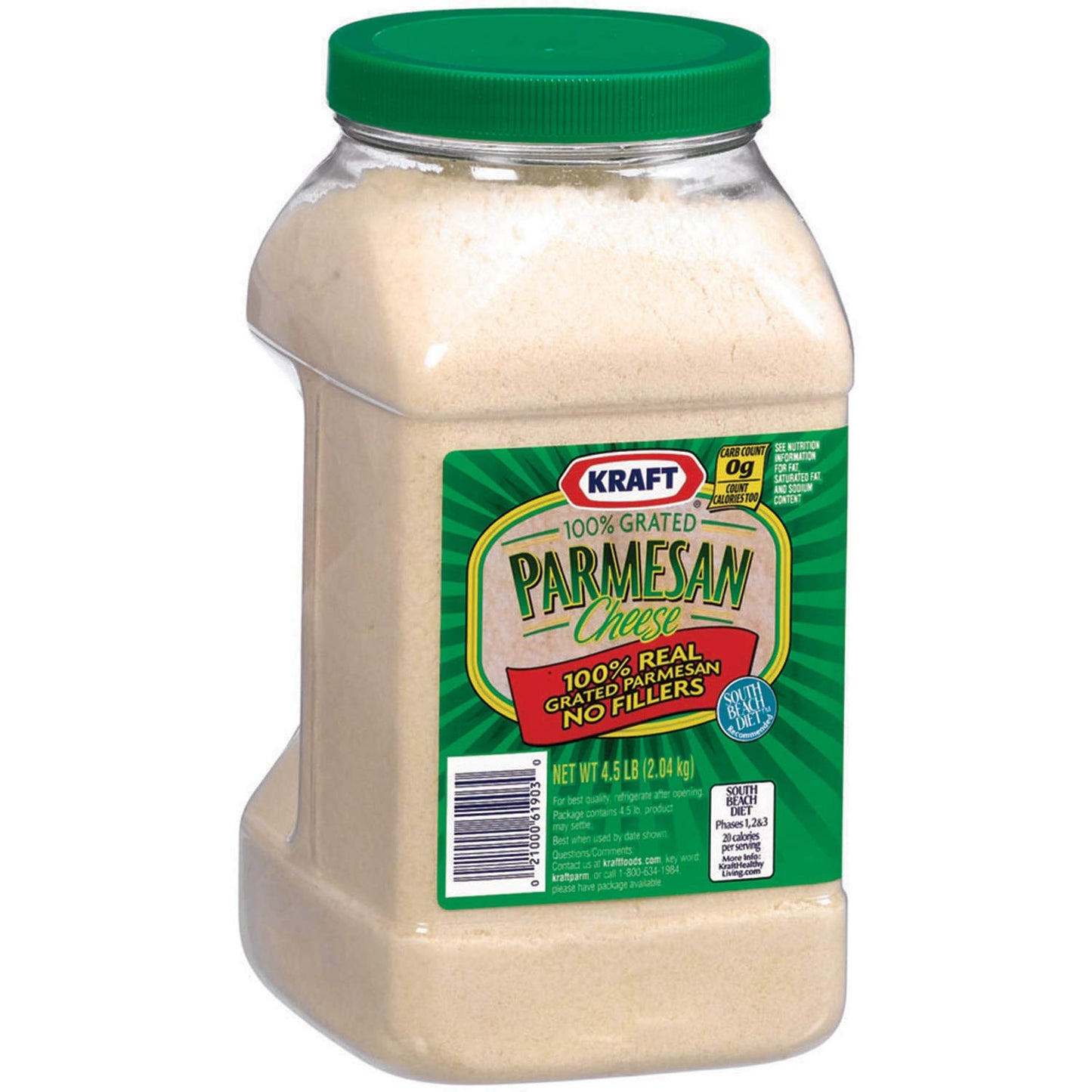 Kraft Grated Parmesan Cheese - 4.5 lb. container