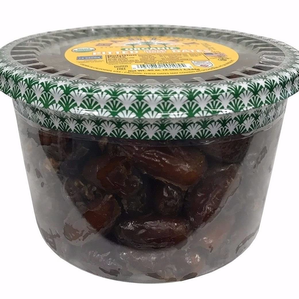 Hadley Organic Pitted Dates California Grown Deglet Noor 40 OZ