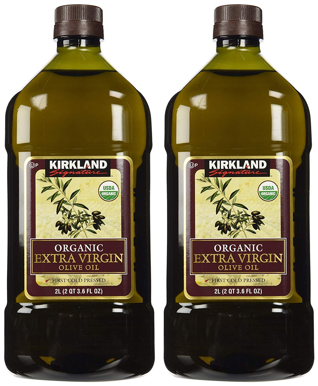 Kirkland Signature sdfgsfd Organic Extra Virgin Olive Oil, 2 Liters - 4 Bottles