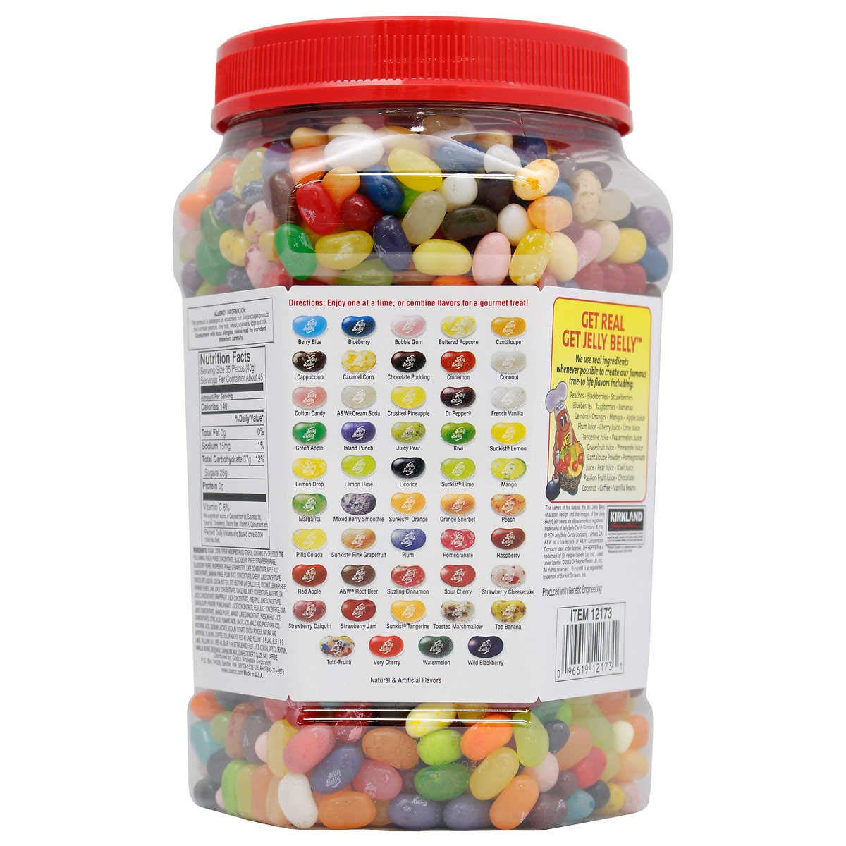 Kirkland Signature Jelly Belly Gourmet Beans, 49 Flavors - 4 lb jar (2 Jars)