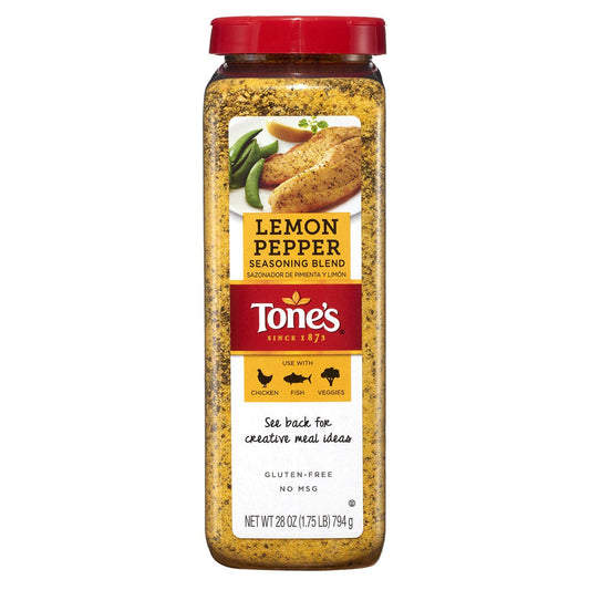 Tone's Lemon Pepper Blend - 28 oz. shaker