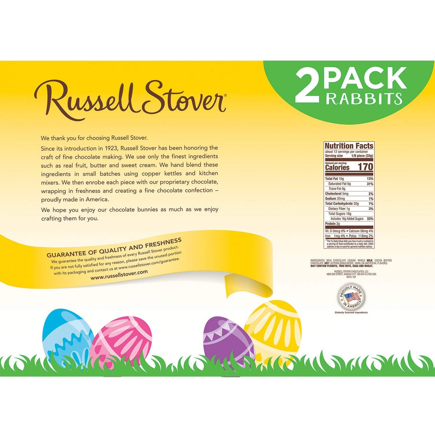 Russell Stover Milk Chocolate Bunnies (7 Ounce, 2 Pack)