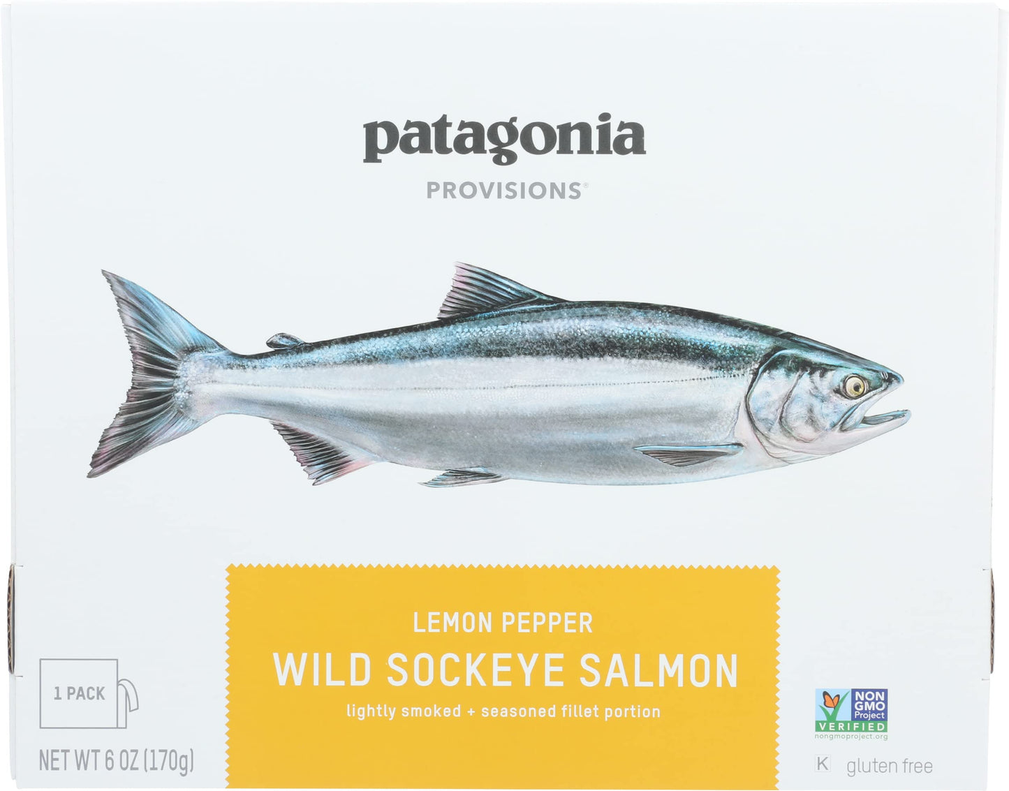 PATAGONIA PROVISIONS Lemon Pepper Wild Sockeye Salmon, 6 OZ