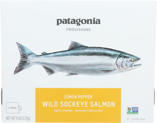 PATAGONIA PROVISIONS Lemon Pepper Wild Sockeye Salmon, 6 OZ