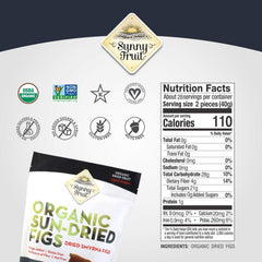 Organic Dried Smyrna Figs 40oz Bulk Bag | Tender & Juicy - NO Added Sugars, Sulfurs or Preservatives | ALLERGEN-FRIENDLY, VEGAN, KOSHER & HALAL