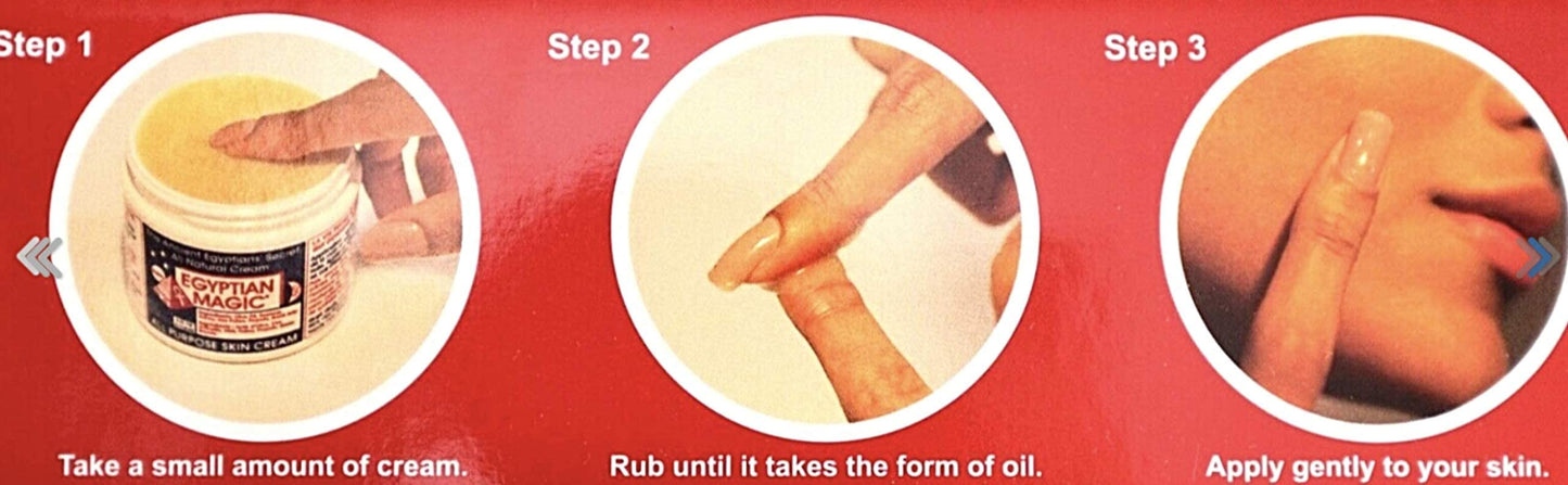 Egyptian Magic All Purpose Skin Cream Bundle - 3 items: 4 oz Jar + 1 oz Jar + .25 oz Jar