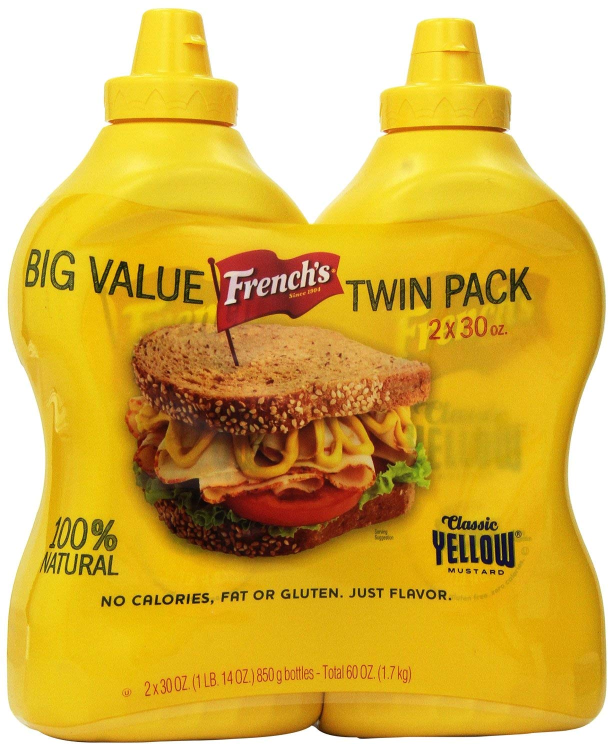 French's Classic Yellow Mustard - 2/30 Oz by French's