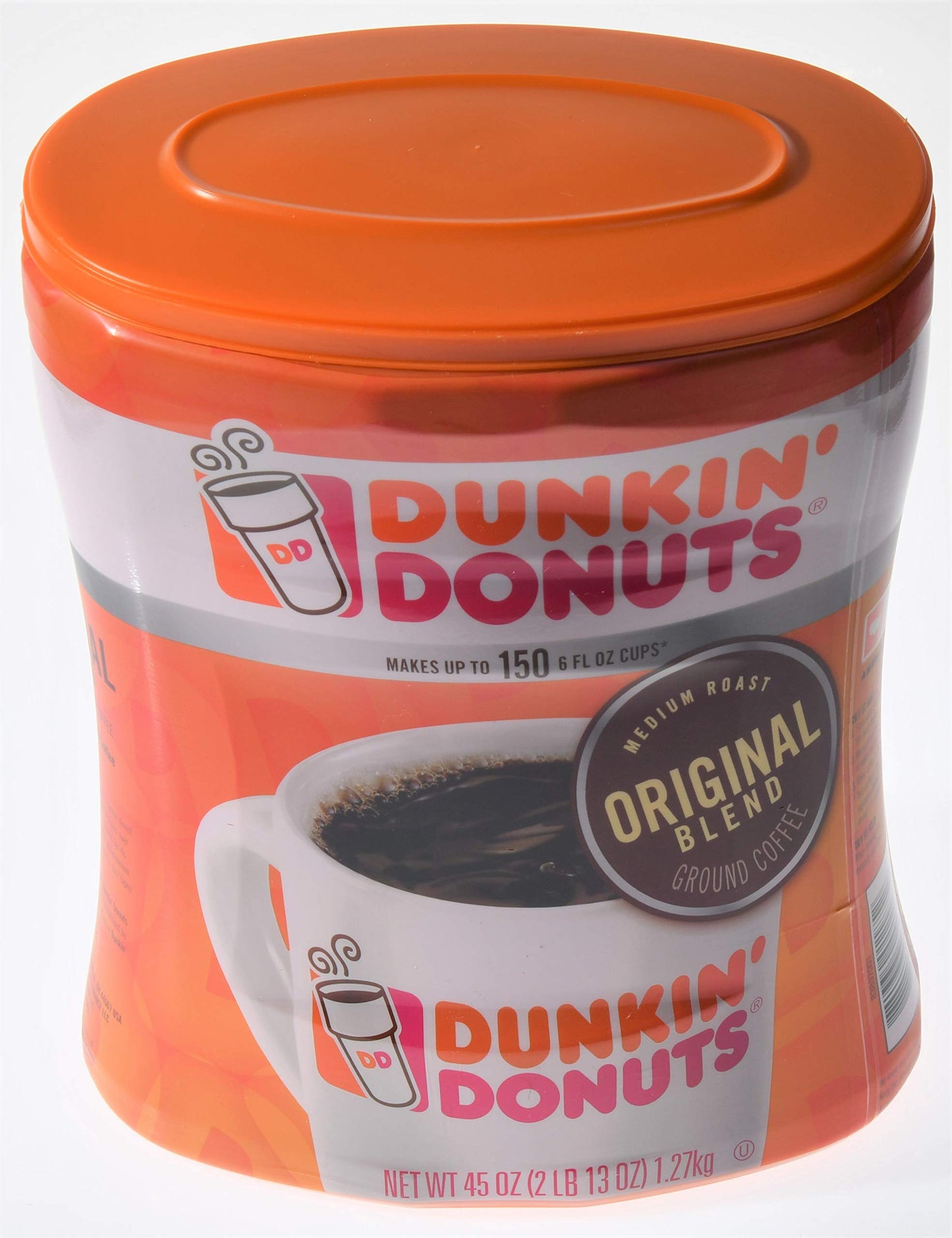 Dunkin' Donuts Original Blend Ground Coffee Medium Roast Net Wt (45 Oz), Original Blend, 45 Oz