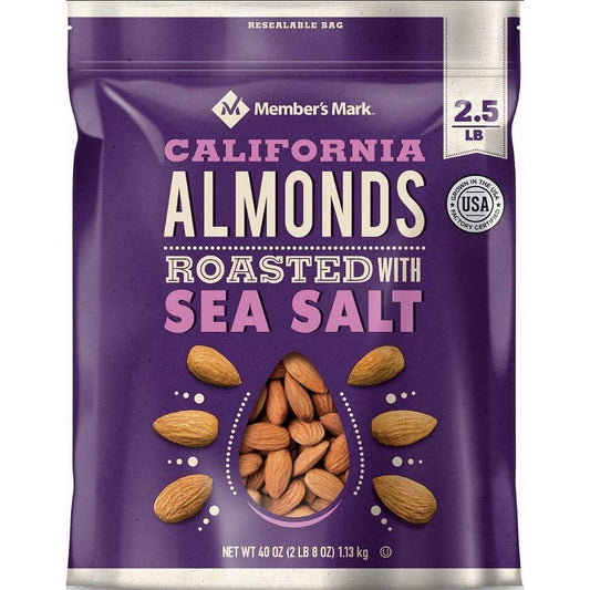 Member's Mark Dry Roasted Almonds With Sea Salt (40 Oz.)