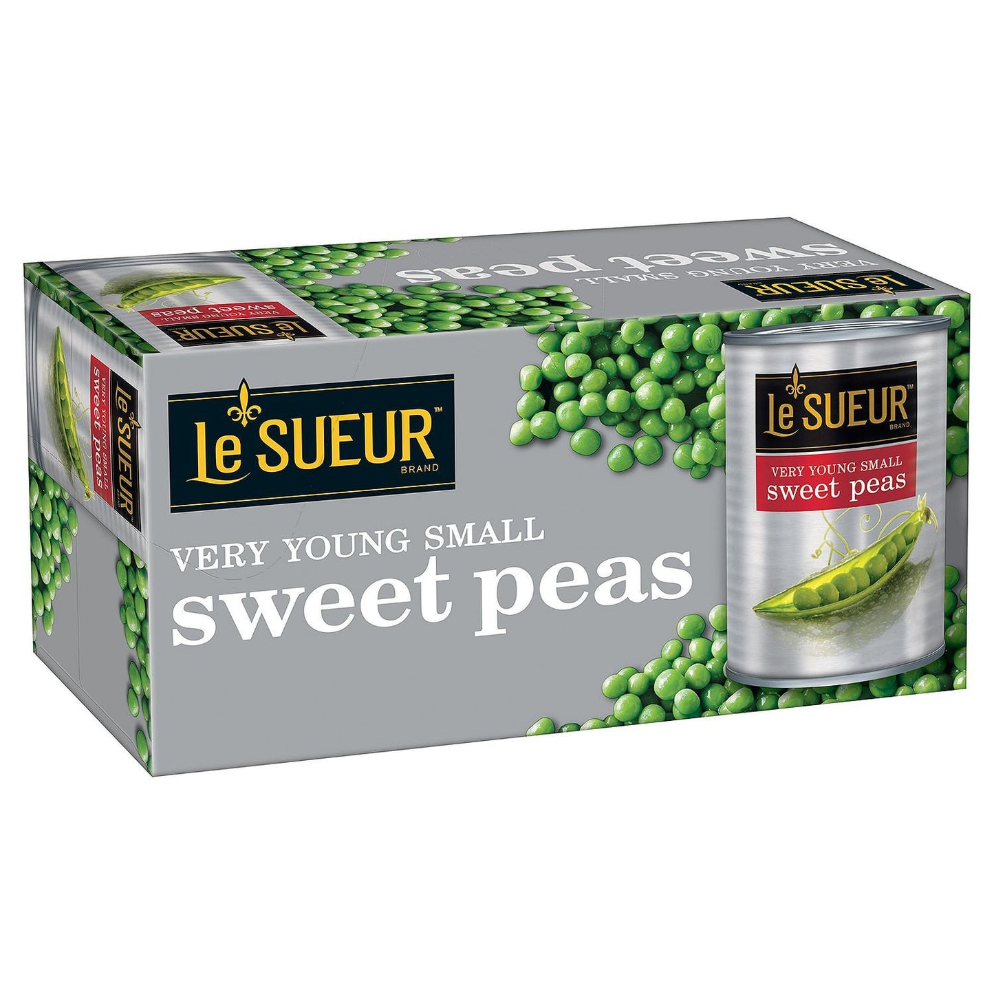Lesueur Small Sweet Peas, 15 Ounce (Pack of 8)