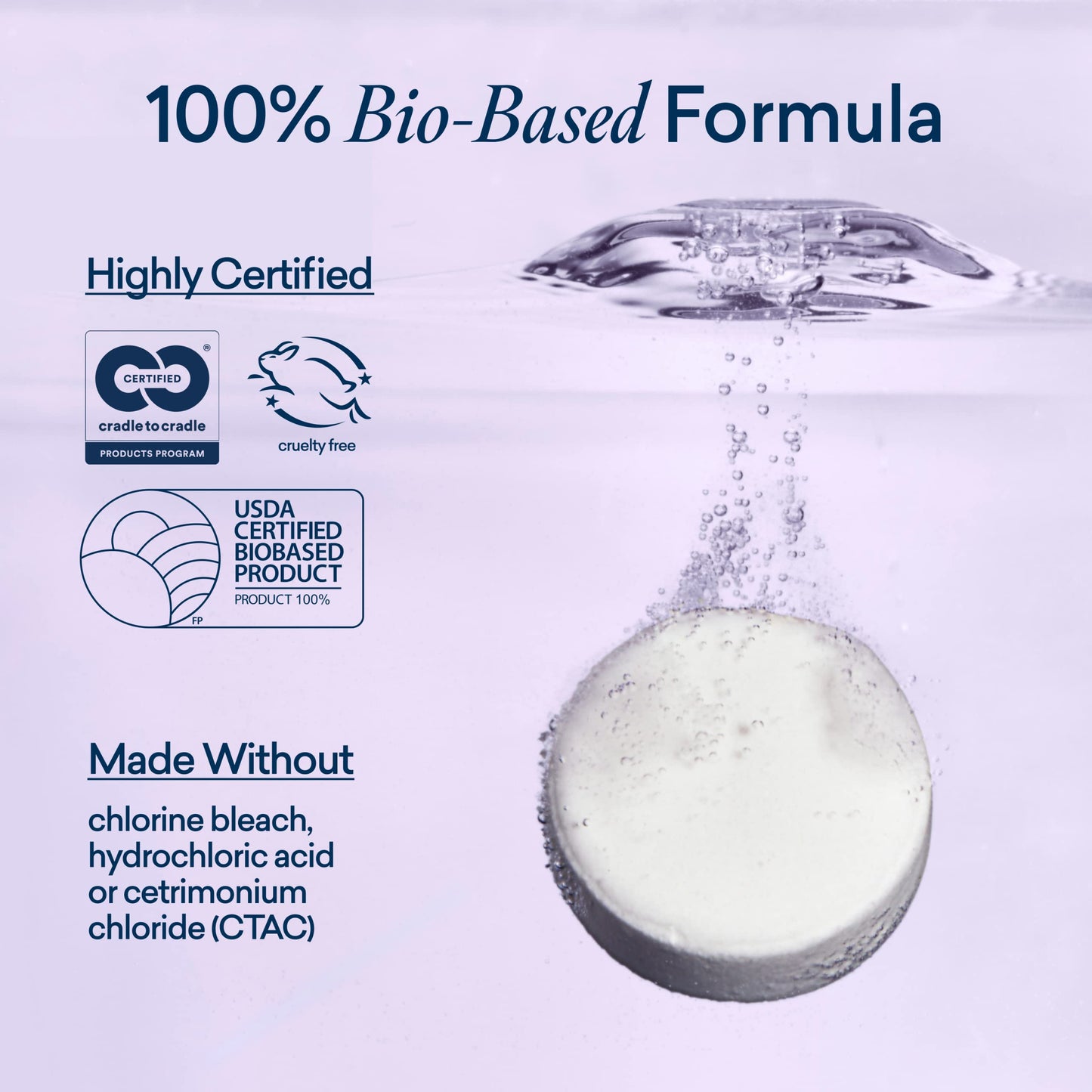 BLUELAND Toilet Bowl Cleaner Refill 2 Pack - Eco Friendly Products & Cleaning Supplies - No Harsh Chemicals, Plant-Based - Lemon Cedar - 28 tablets