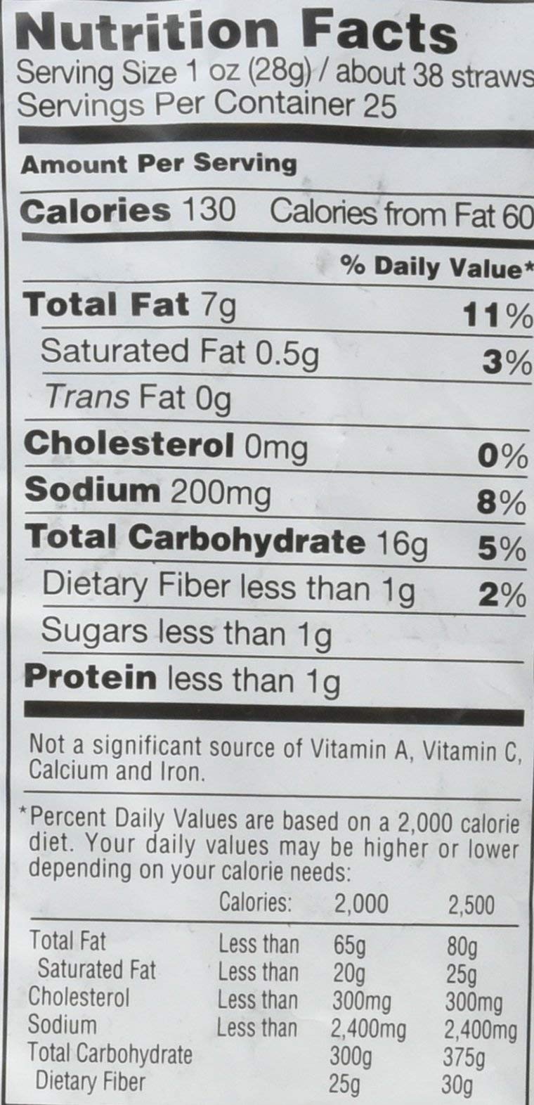 Sensible Portions Sea Salt Garden Veggie Straws (25 Ounce)