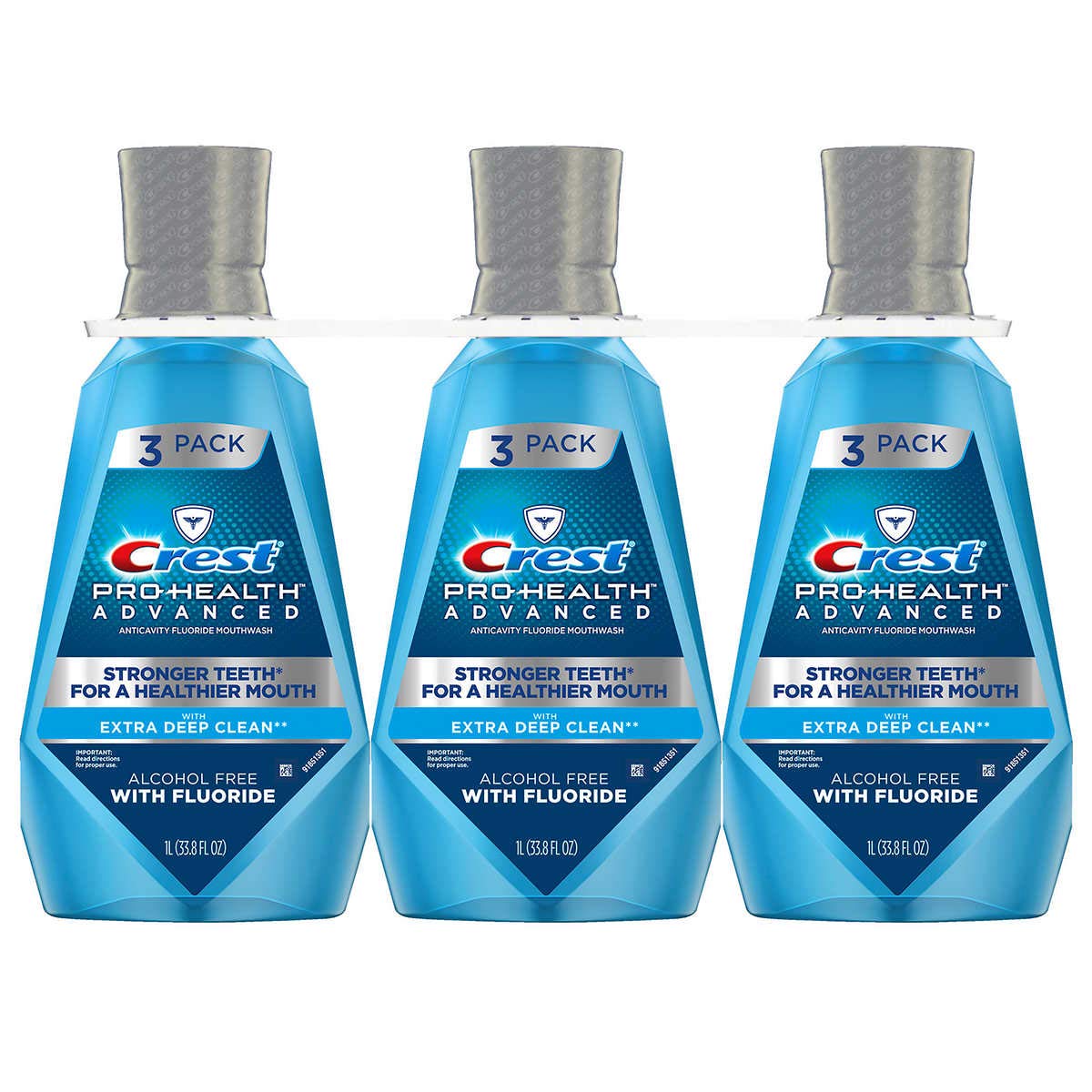 Extra New 379405 Crest Pro-Health Advantage Mouthwash Deep Clean 33.8 Oz (3-Pack) Oral Care Wholesale Bulk Health & Beauty Oral Care Lighters