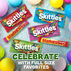 SKITTLES & STARBURST Valentine's Day Candy Full Size Variety Mix, 67.79-Ounce 30-Count Box
