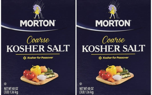 Morton Salt Kosher Salt, 3 lbs, Pack of 2