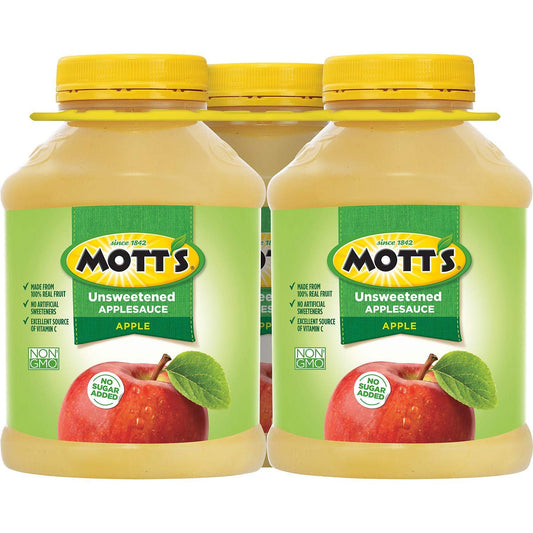 Mott's Unsweetened Applesauce, 46 Ounce (Pack of 3)