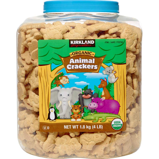 Kirkland Signature Usda Certified Organic Animal Crackers 4lb Container 2 - Count