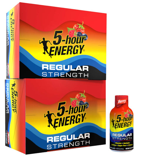 Regular Strength 5-hour ENERGY Shots � Berry � 24 Count