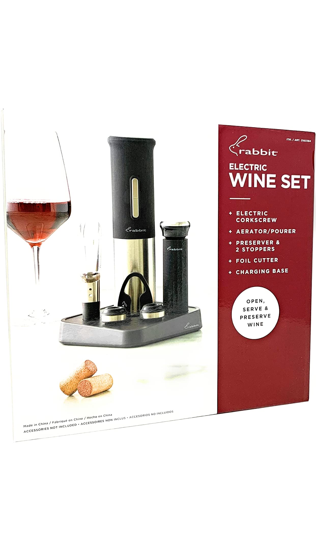 Rabbit Electric Wine Opener Set