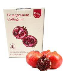 Freshbell Pomegranate Collagen Jelly Stick (20g x 30 Sticks) Helps Skin, Anti-ageing, Hair Growth, Strong Nails, & Joints / Collagen Supplement for Man and Woman, Made in South Korea