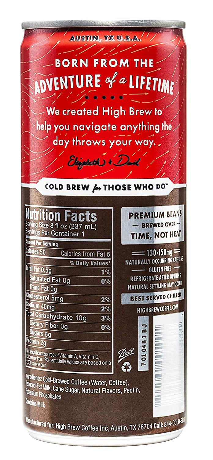 High Brew Coffee - Double Espresso - 8oz.(Pack of 24)