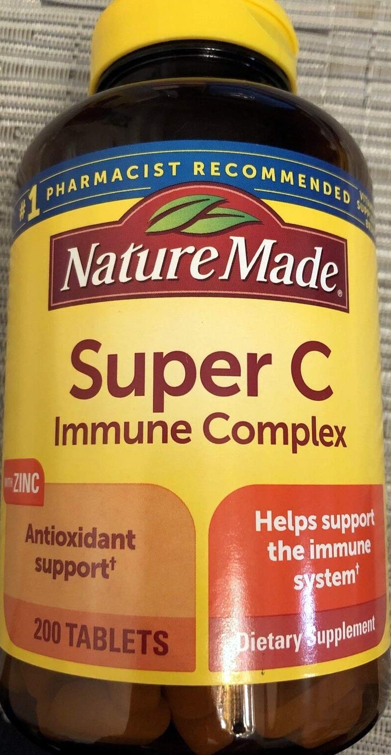 Nature Made Super C Immune Complex 900 mg 200 Tablets