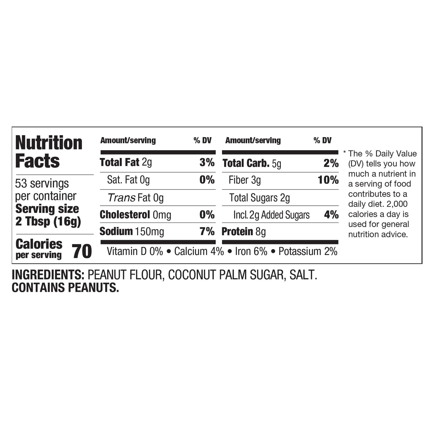 PBfit All-Natural Peanut Butter Powder, Powdered Peanut Spread From Real Roasted Pressed Peanuts, 8g of Protein, 30 Ounce (Pack of 1)