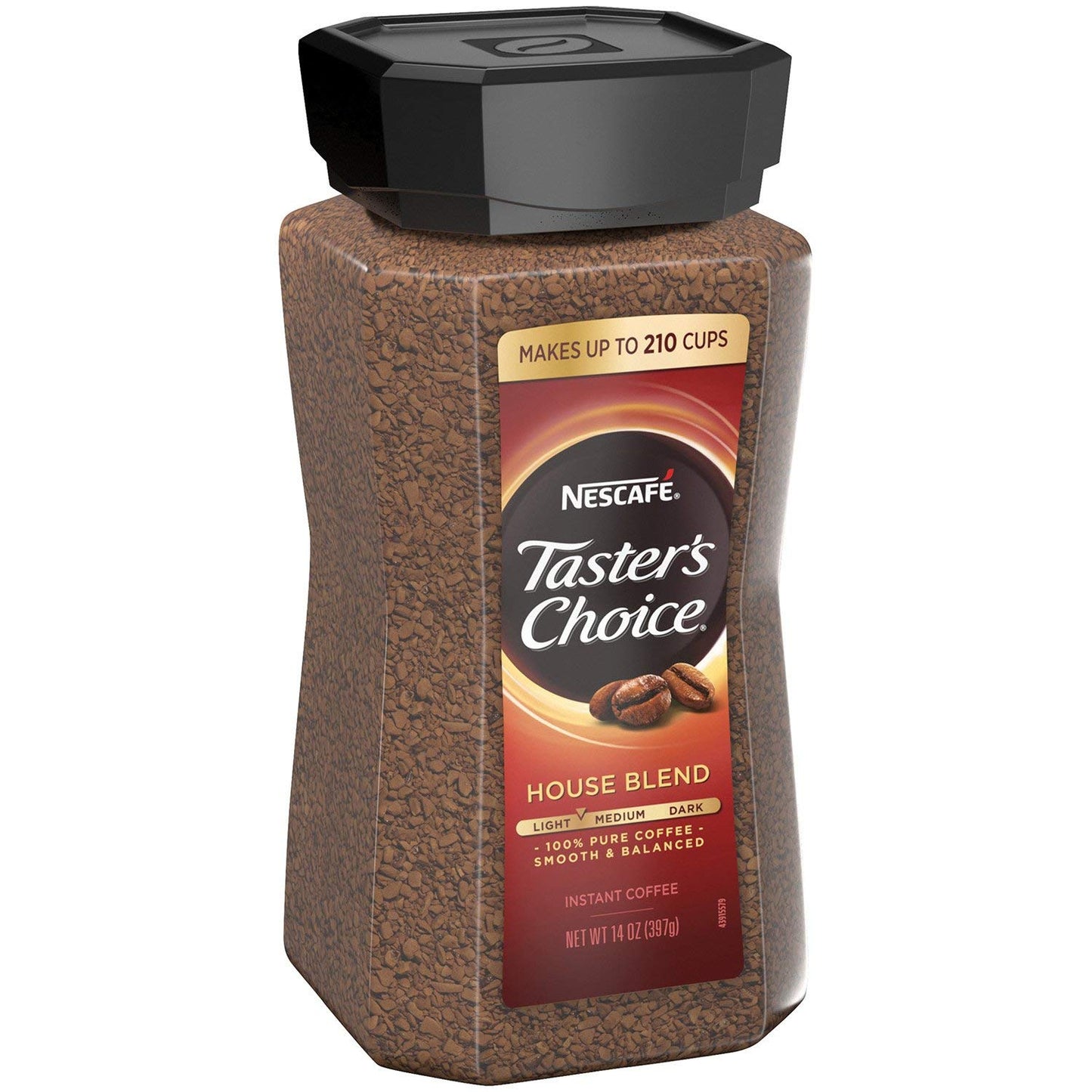 Nescafe Taster's Choice House Blend Instant Coffee, 14 oz (2 Packs)