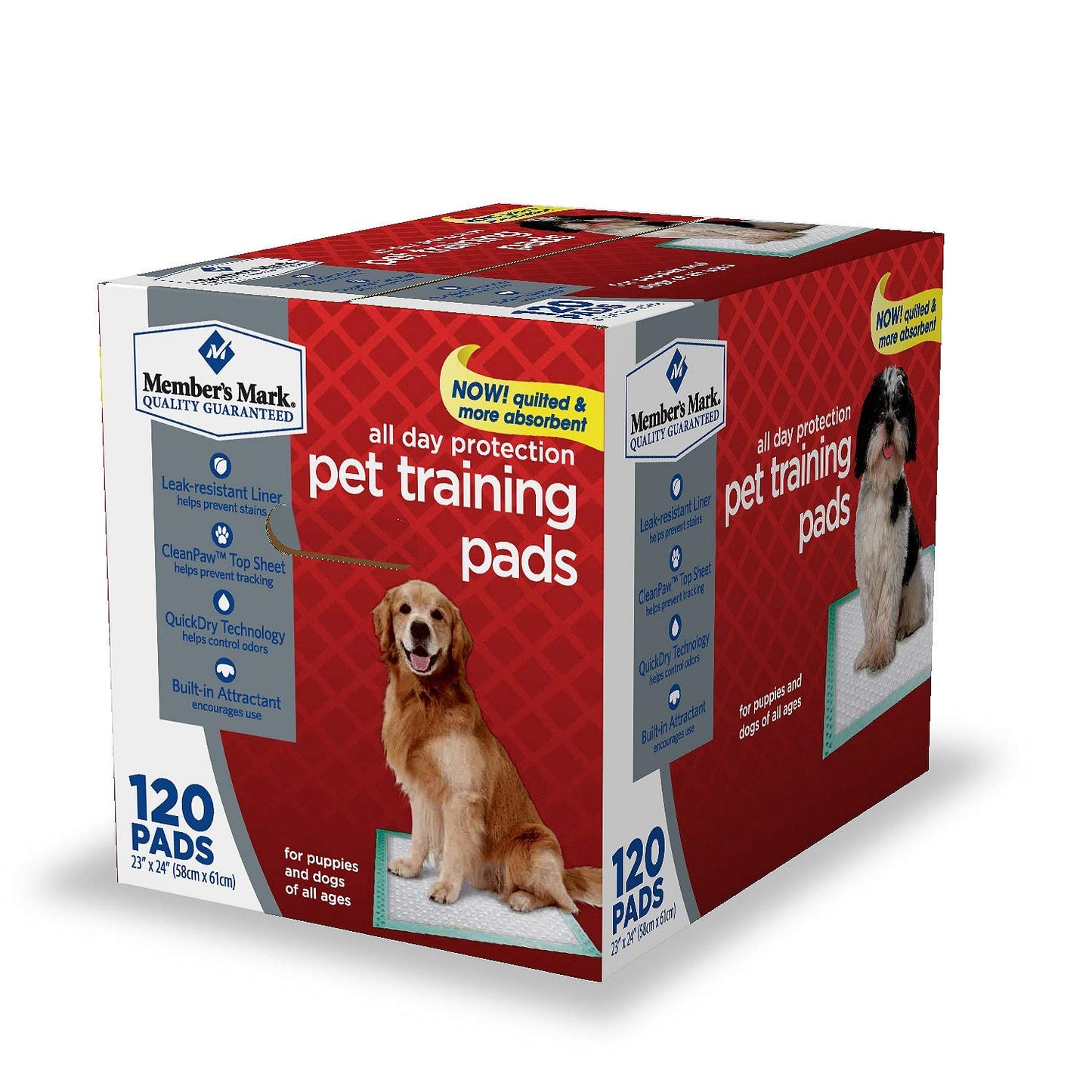 Member's Mark Pet Training Pads, (23" x 24" (Pack of 4))