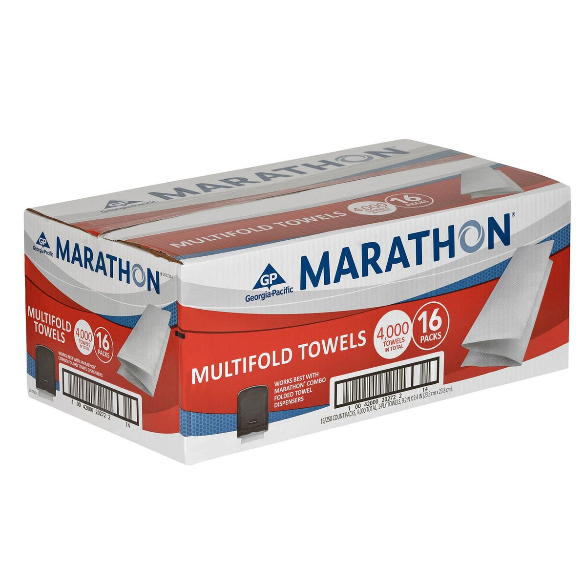 Marathon Multifold Paper Towels, 16 Packs 4000 Sheets. A1
