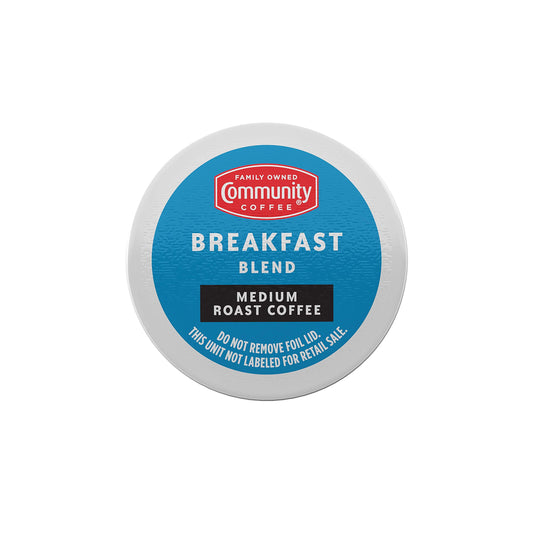 Community Coffee Breakfast Blend 80 Count Coffee Pods, Medium Roast, Compatible with Keurig 2.0 K-Cup Brewers, Box of 80 Pods