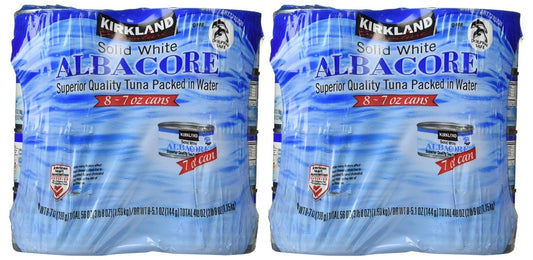Kirkland Signature Solid White Albacore Tuna, 56 Ounce, Pack of 2