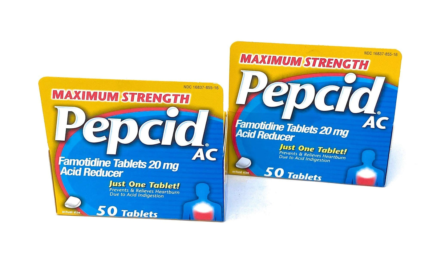 Pepcid AC Acid Reducer Maximum Strength Tablets, (125 Count Total)