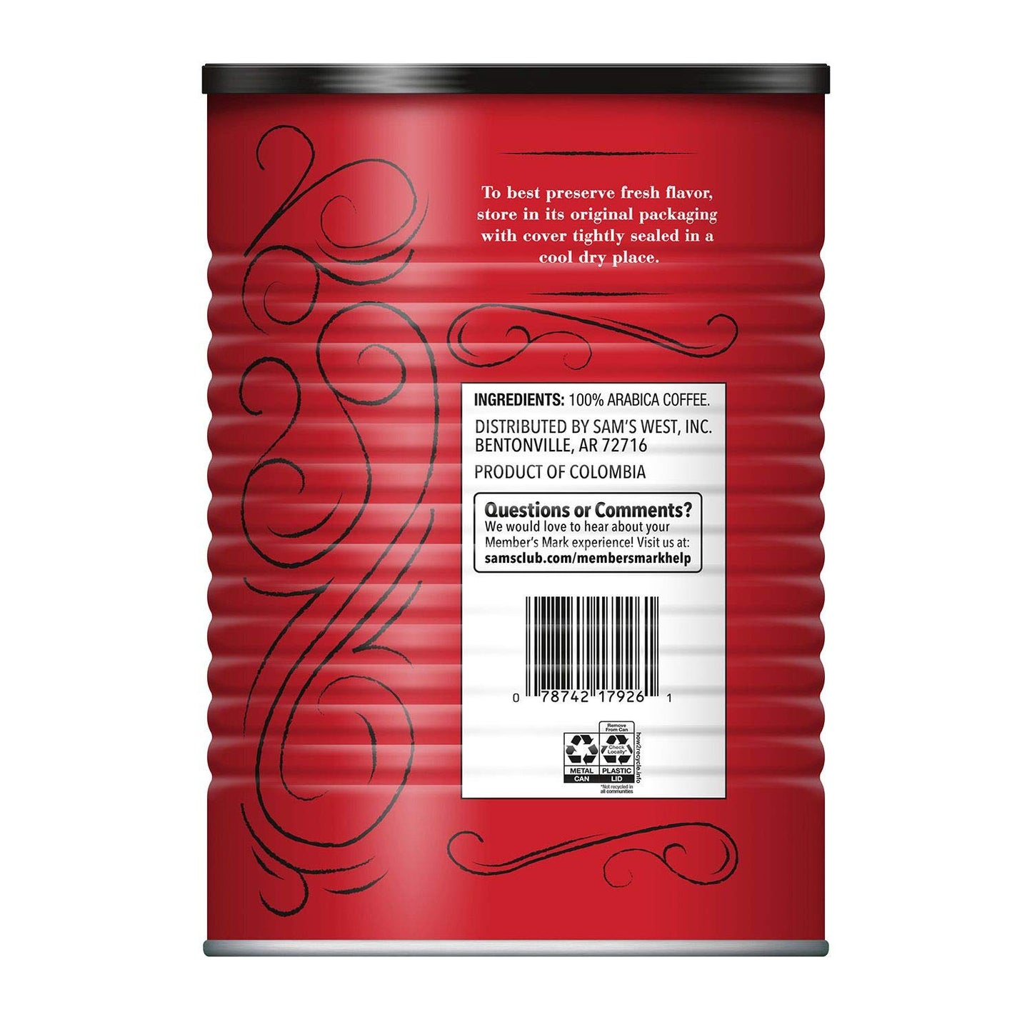 Member's Mark Ground Colombian Coffee 40 oz. (pack of 3) A1