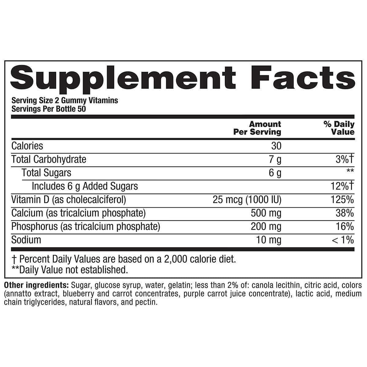 Calcium Gummies HES, Vitamins for Adults,221, 500 mg (2 Pack)