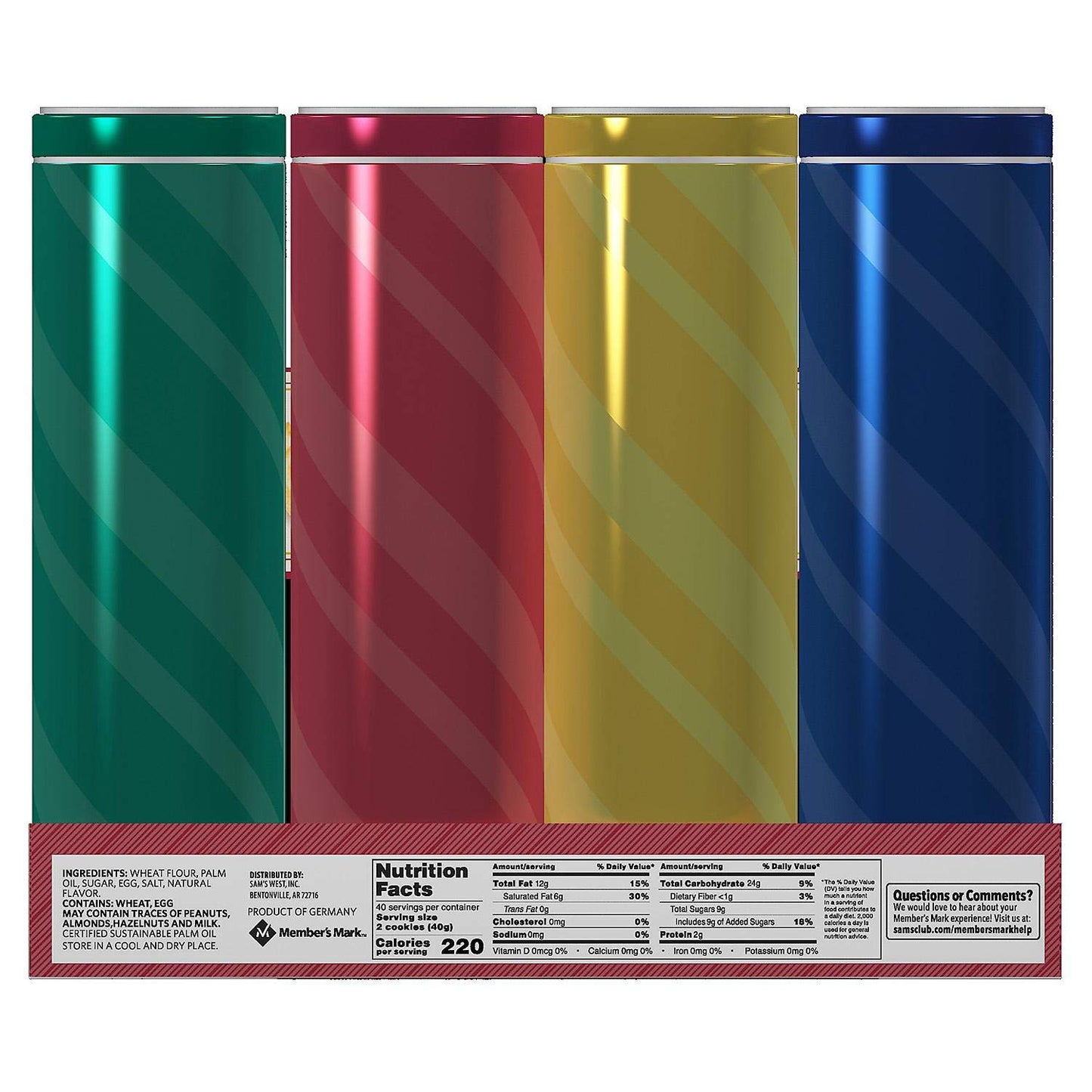 Borggreve European Shortbread Cookies, 56.4 Oz