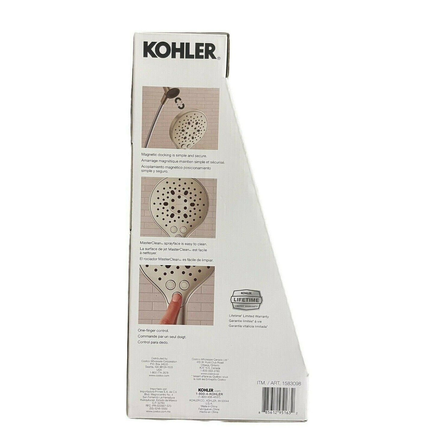 Kohler Prosecco Multifunction Brushed Nickel Handheld Shower
