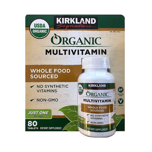 Kirkland Signature Organic Multivitamin - 80 Coated Tablets