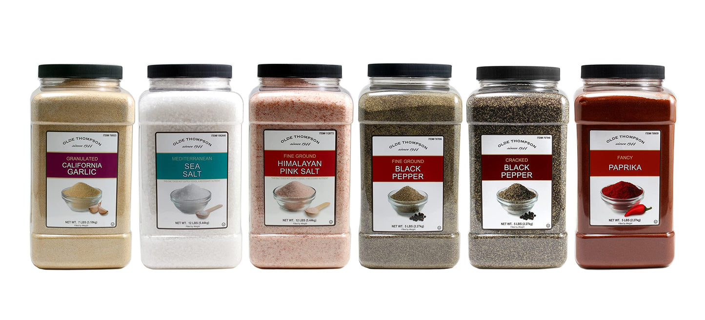 Olde Thompson Fine Ground Himalayan Pink Salt, 12lbs, Bulk Size