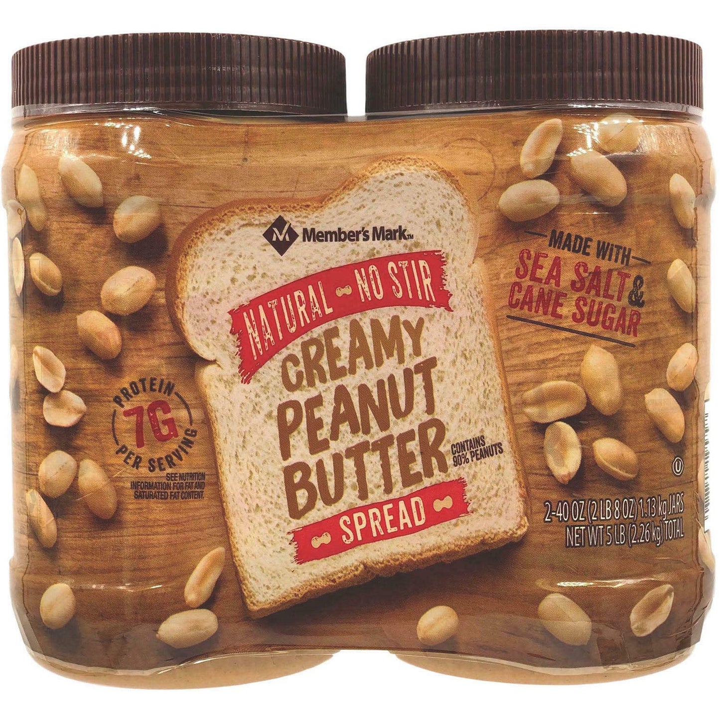 Member's Mark Natural Peanut Butter, 80 Ounce