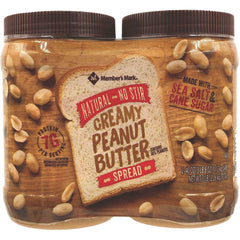 Member's Mark Natural Peanut Butter, 80 Ounce