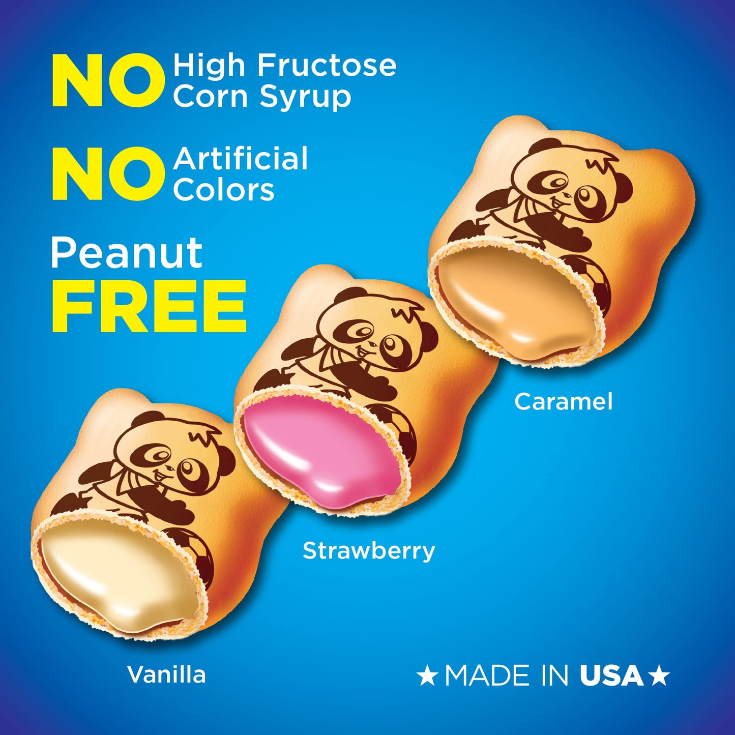 Meiji Hello Panda Cookies, Chocolate Cr�me Filled - 32 Count, 0.75oz Packages - Bite Sized Cookies with Fun Panda Sports