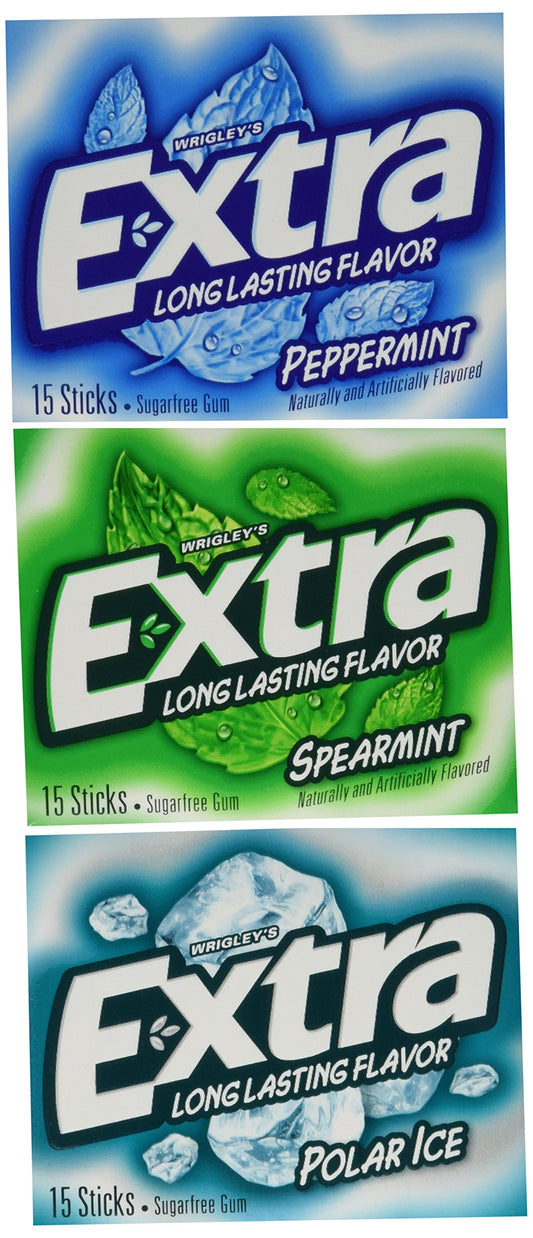 Wrigley's Extra 20 Pack Sugar Free Gum - Mint Variety Box