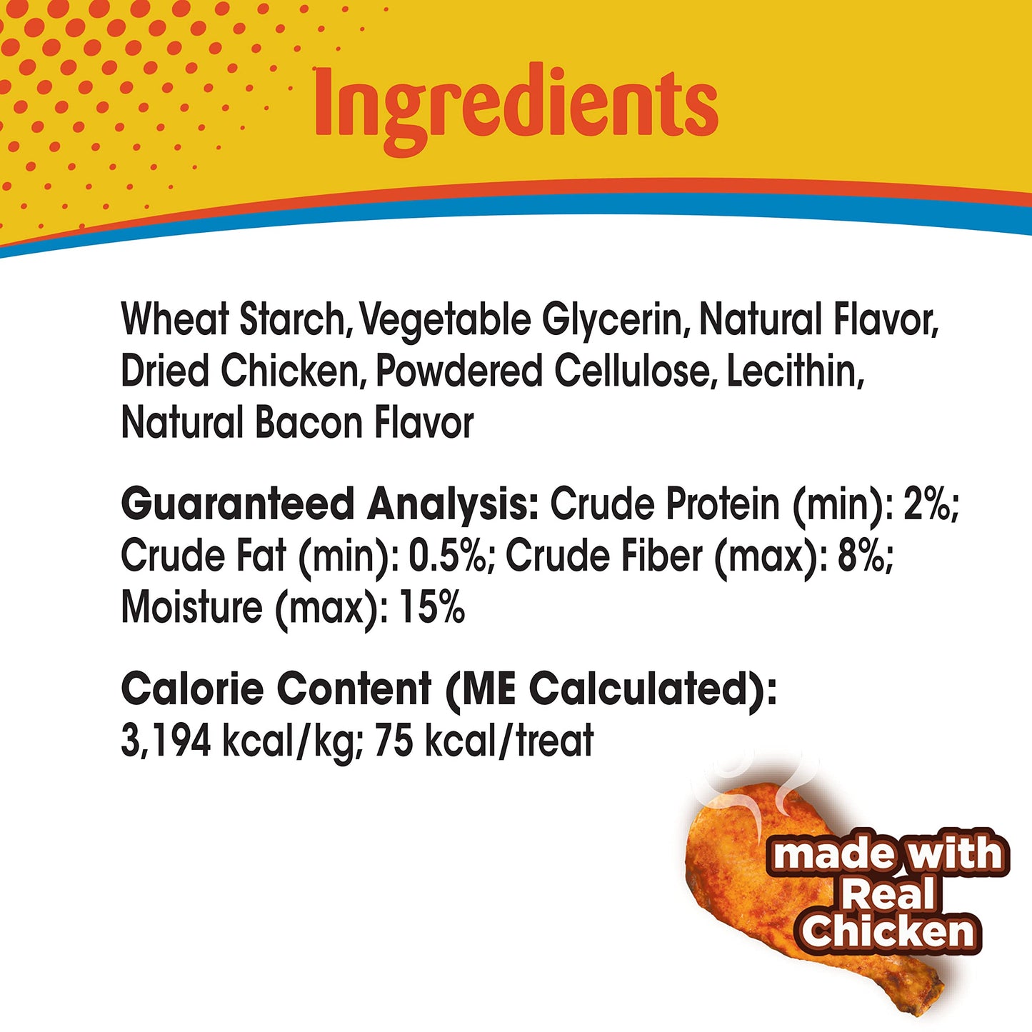 Nylabone Nubz Chicken Dog Treats I All Natural Edible Chew Treats for Dogs l Made in USA l 2 (16 Count) Small - Up to 30 lbs.