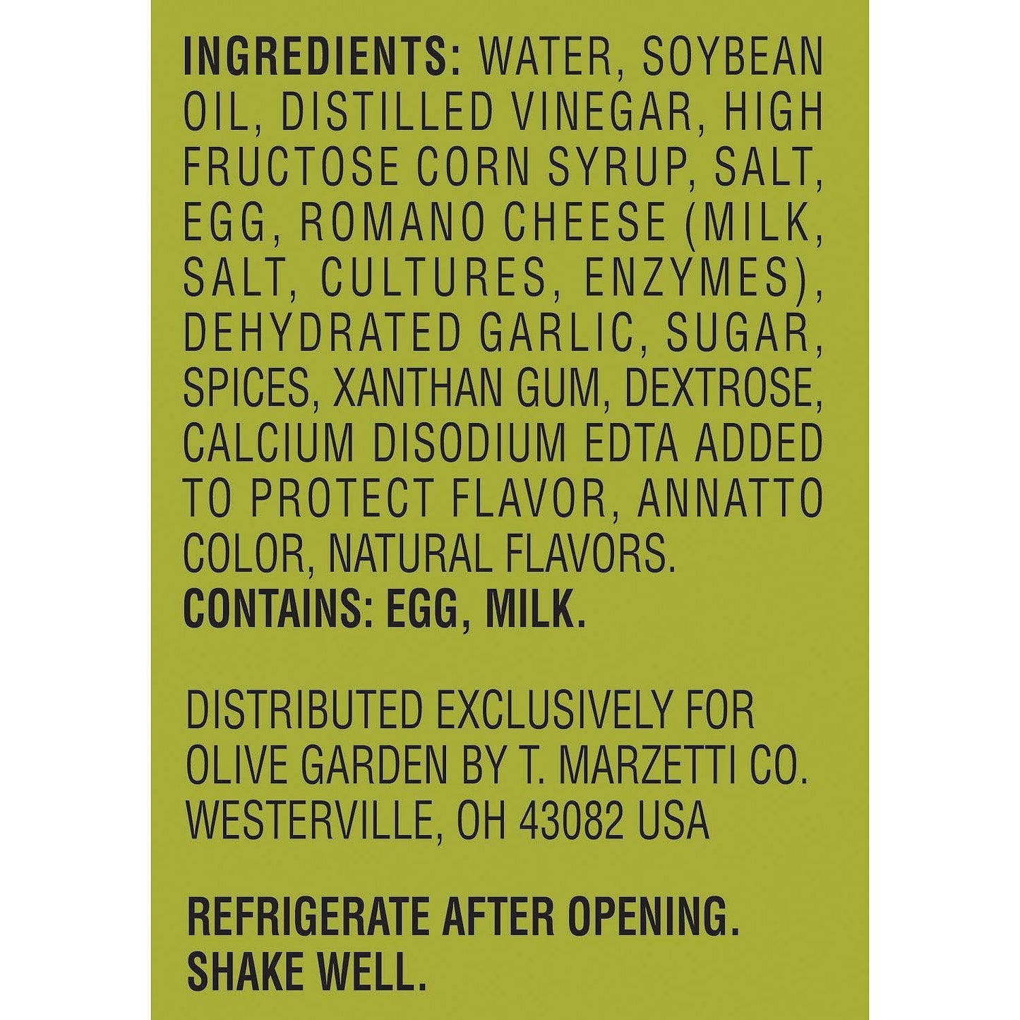 Olive Garden Signature Italian Dressing 24 oz. bottle, 2 ct. A1