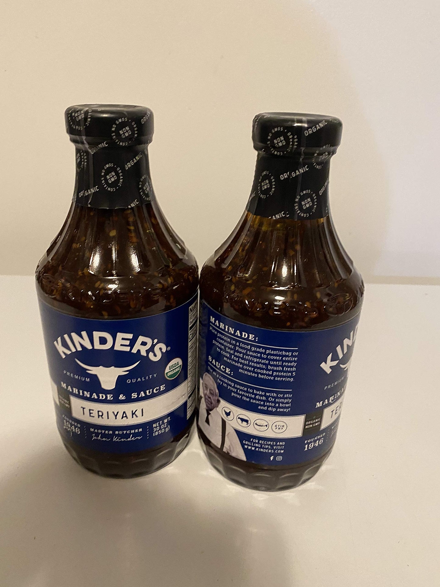 Kinder's Organic Teriyaki Marinade & Dipping Sauce 30 oz. (2 PACKS)