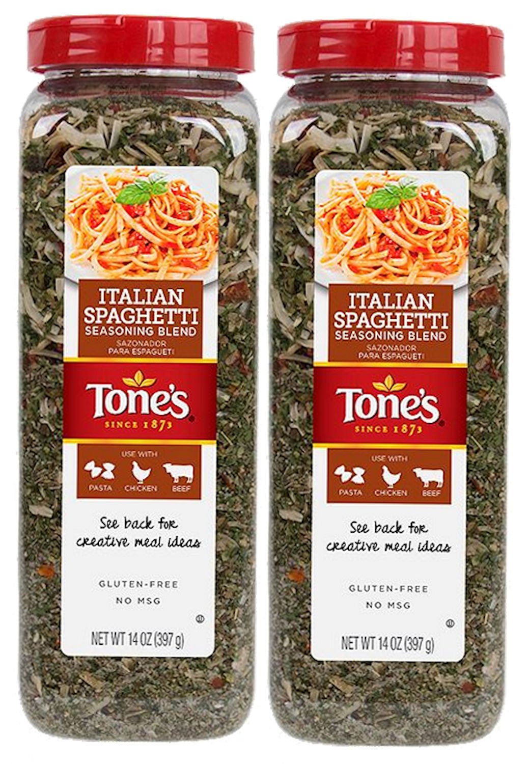 Pack of 2 Italian Spaghetti Seasoning Blend 14 Oz Each