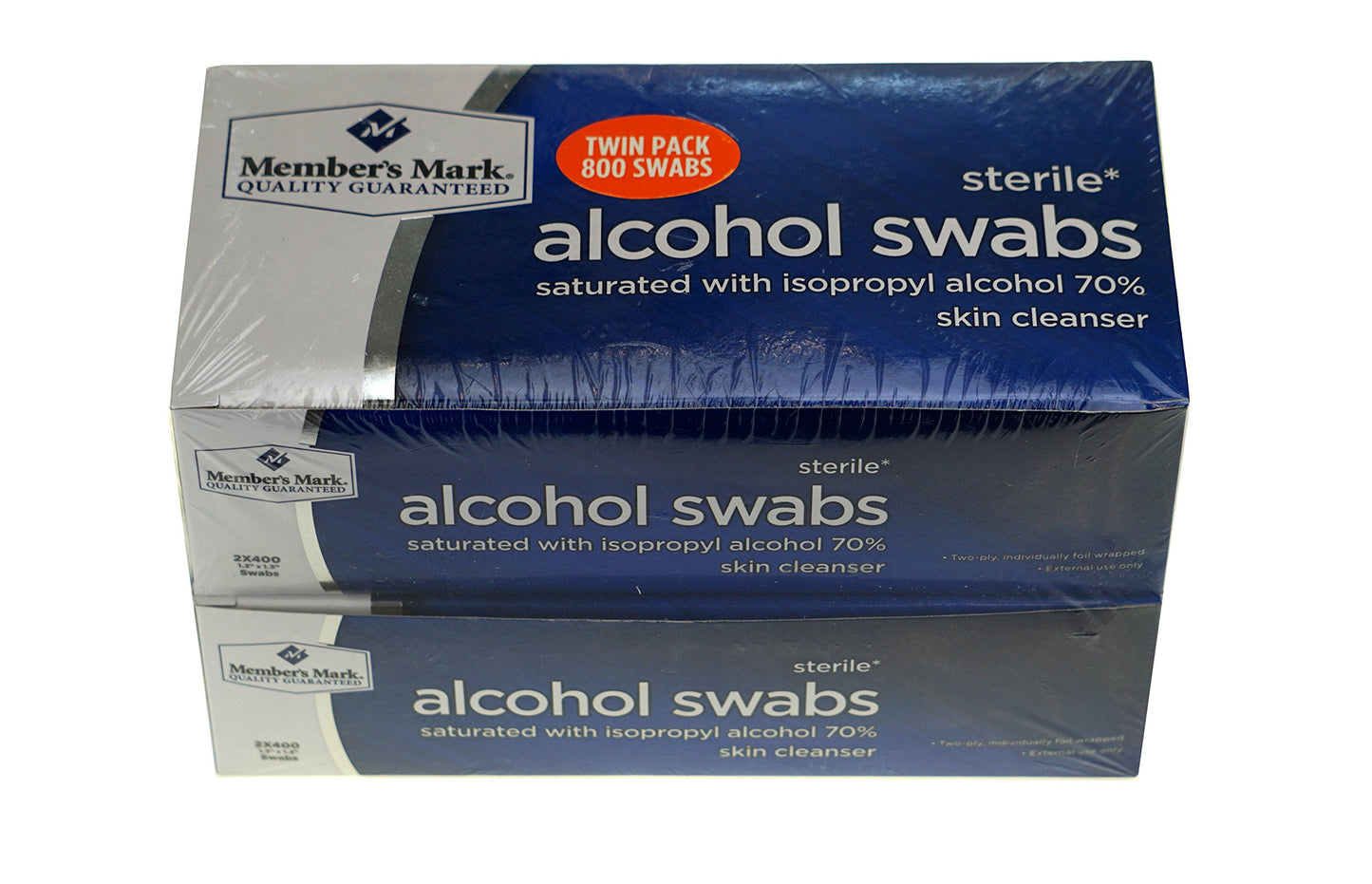 Member's Mark Sterile Alcohol Swabs, Twin Pack: 800 Swabs