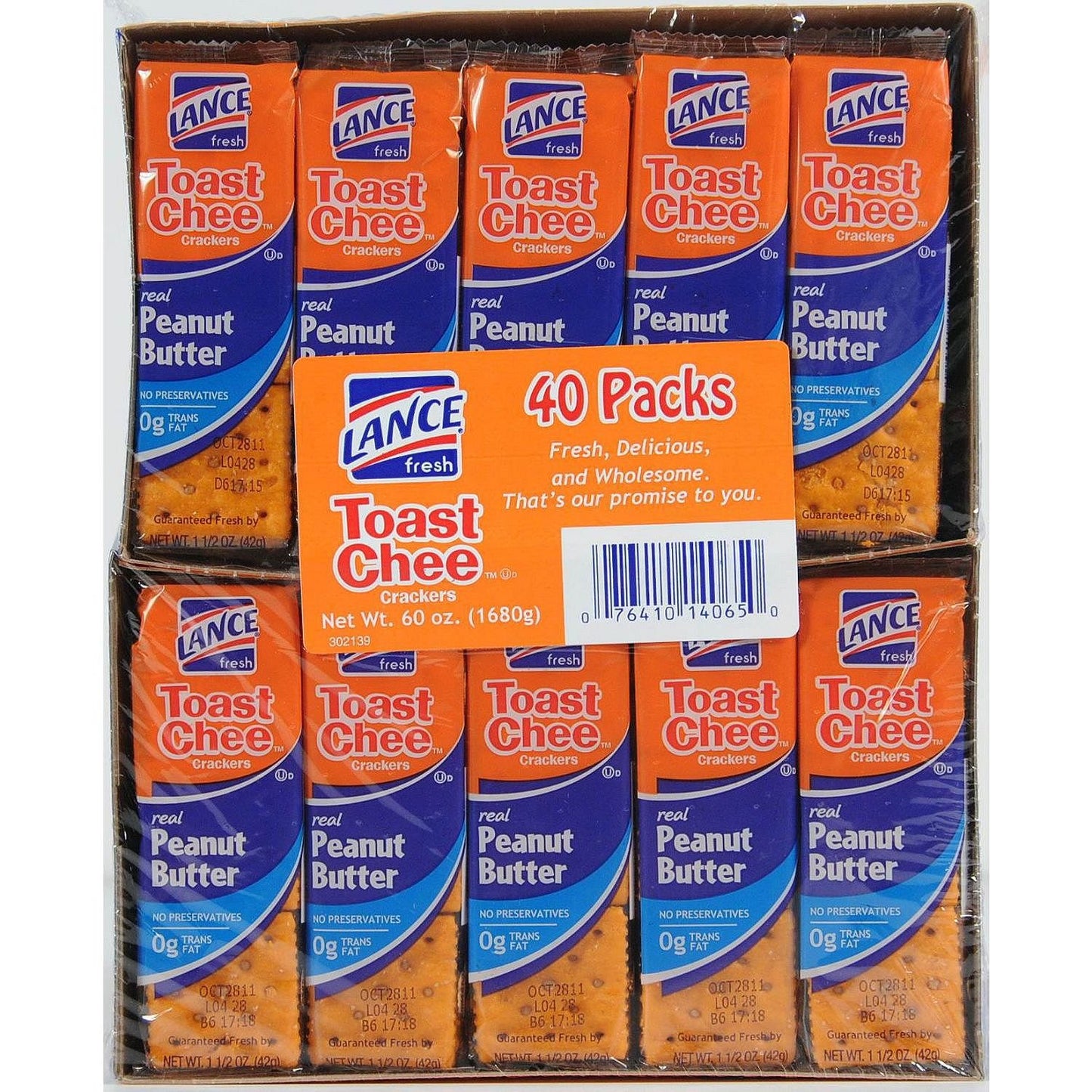 Lance Toast Chee Peanut Butter Crackers (40 ct.)
