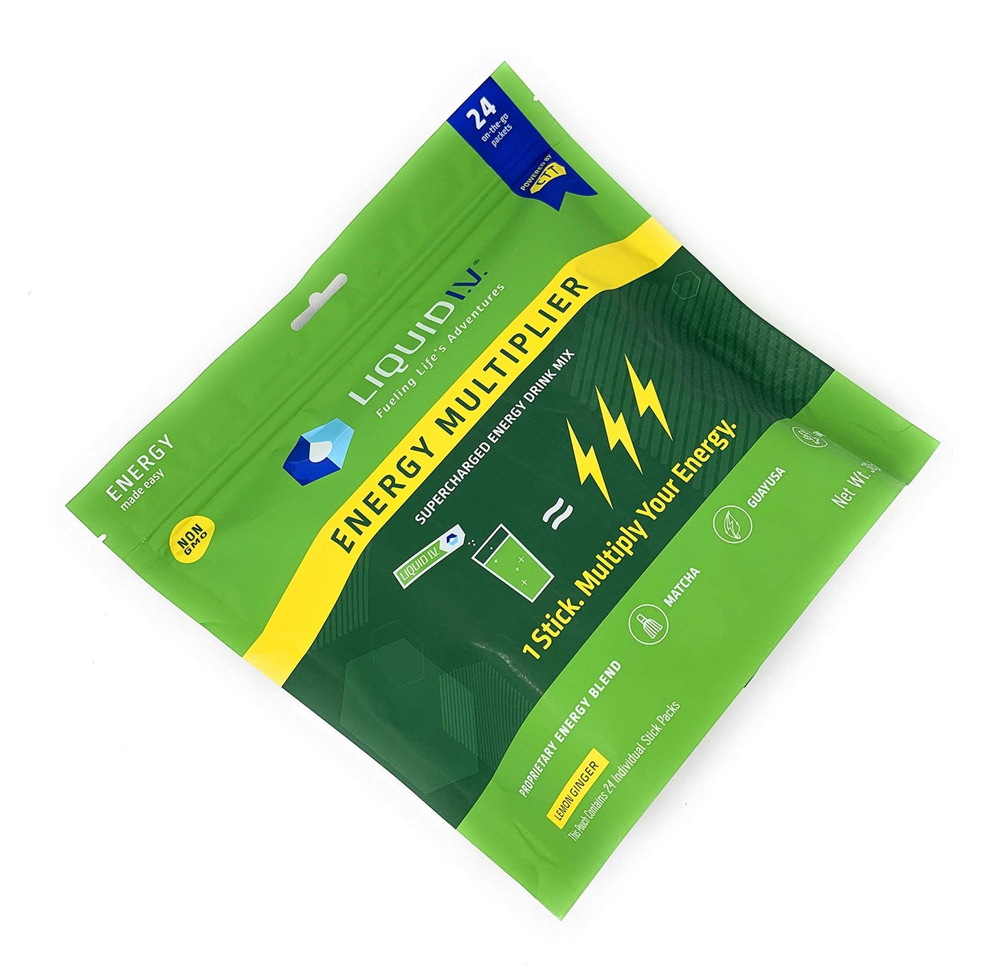 Liquid I.V. Liquid I.V. Energy Multiplier Lemon Ginger Energy Drink Mix (Net Wt 11 Ounce ),, ()